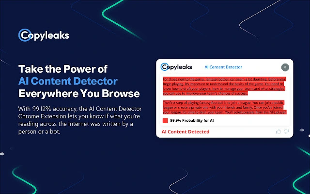 Copyleaks ai detection tool